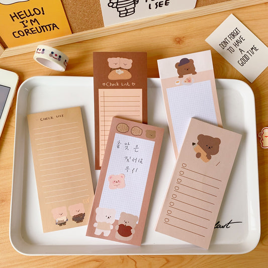 CARAMEL BEAR NOTEPAD