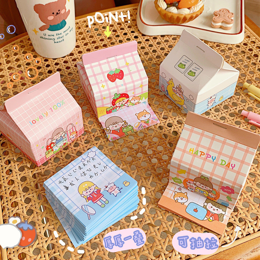 CUTE GIRL NOTEPAD BOX