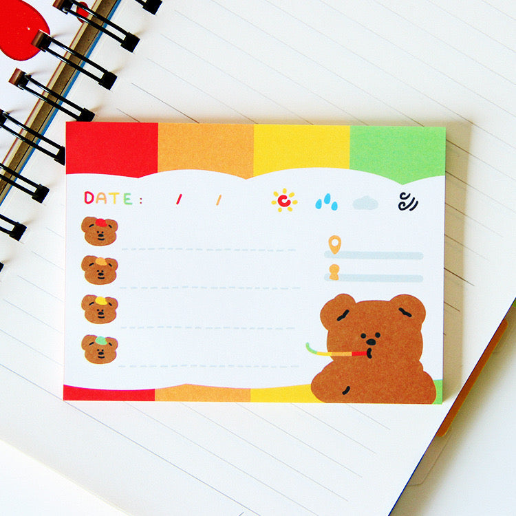 BEAR NOTEPAD