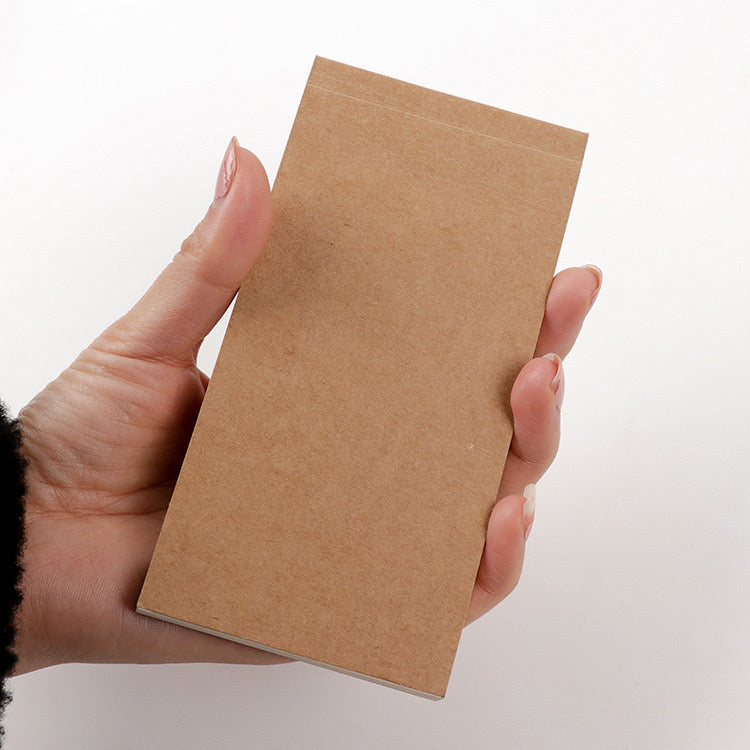 NOTEPAD WITH CARDBOARD COVER