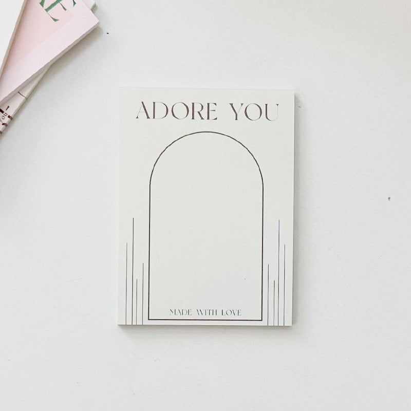 ADORE YOU NOTEPAD